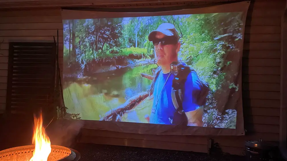 backyard projector